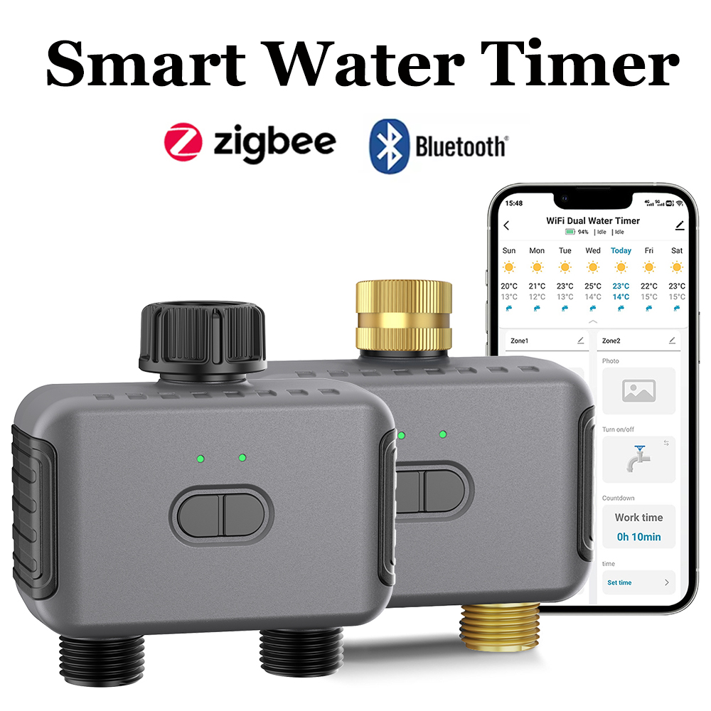 Smart Gardening - Умный таймер воды Tuya Zigbee/BT, автоматический