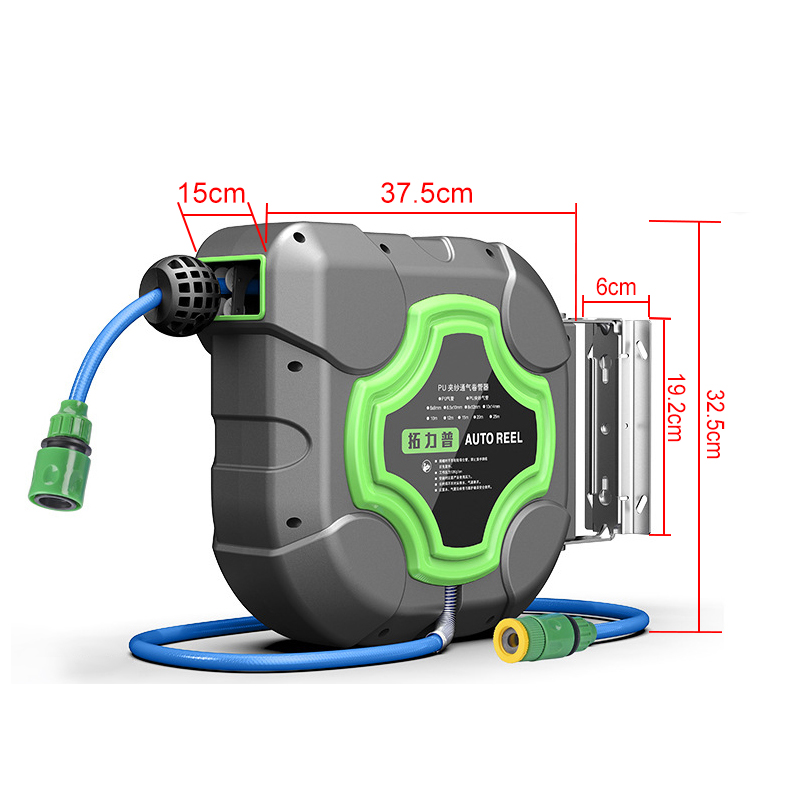Smart Garden Sprinkler System - Автоматическая выдвижная катушка для шланга, 10/15/20