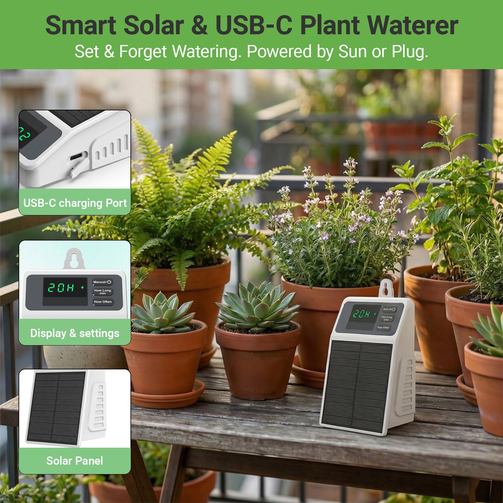 Усовершенствованная солнечная  – обзор и цена Smart Garden Sprinkler System