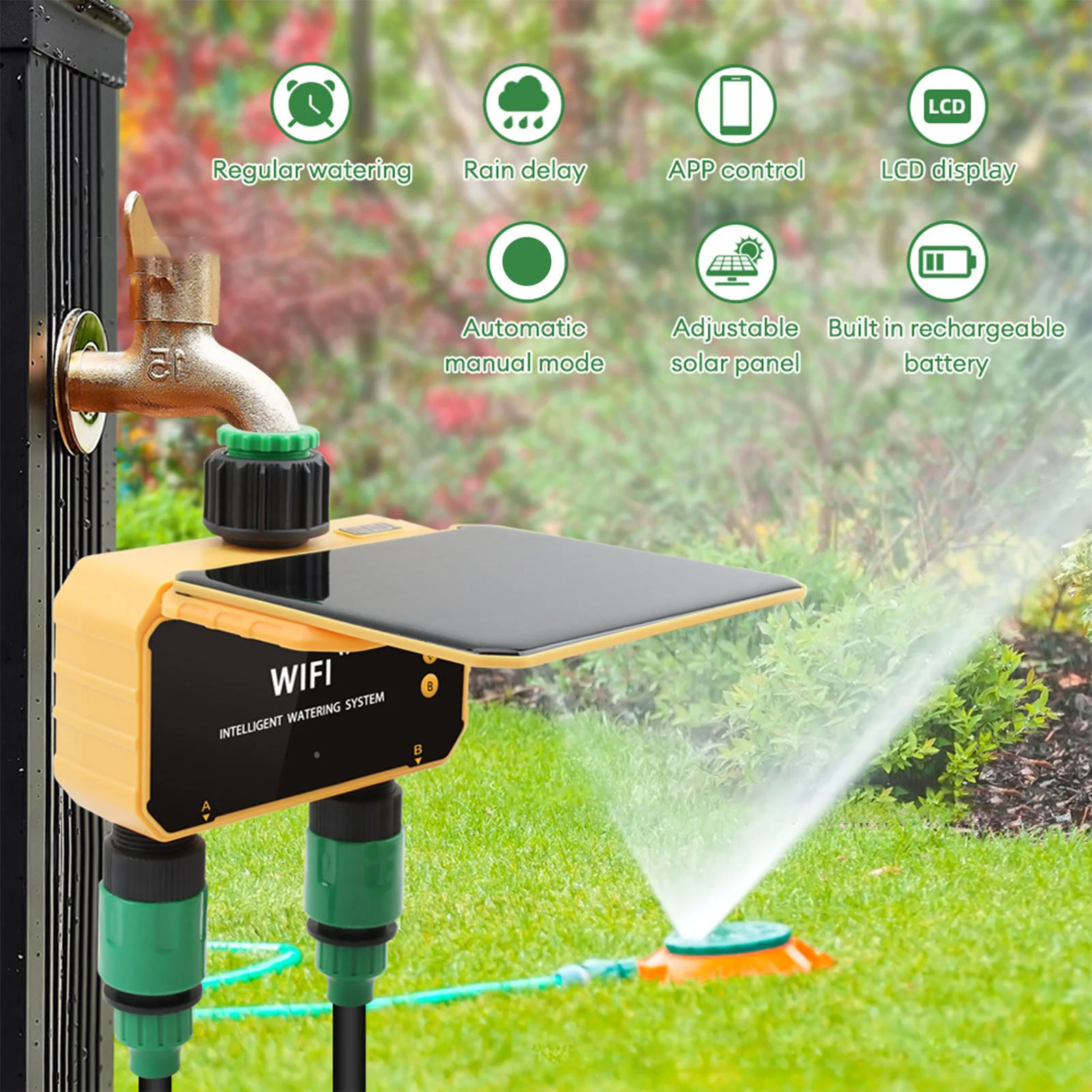 Солнечный Wi-Fi таймер для умн – обзор и цена Smart Garden Usa